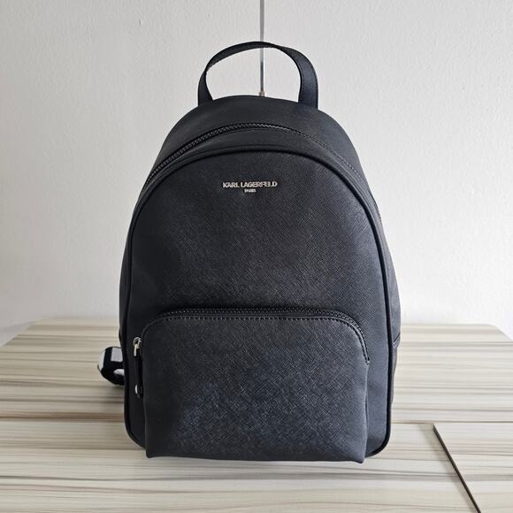 Karl Lagerfeld Paris Black Khloe Backpack - Picture 7 of 7